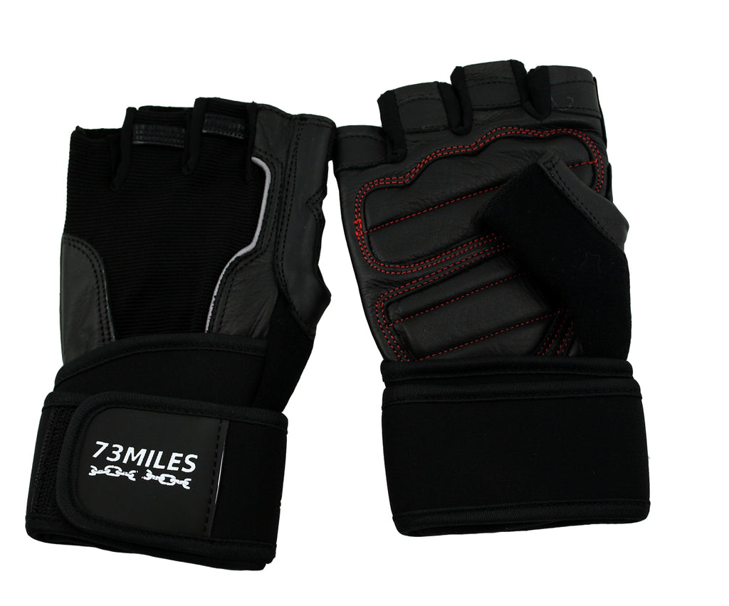 Leder Kraftsport Handschuhe Fitness Sport Bodybuilding Fingerlos S-XXL  G14