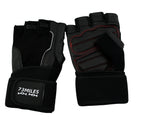 Leder Kraftsport Handschuhe Fitness Sport Bodybuilding Fingerlos S-XXL  G14