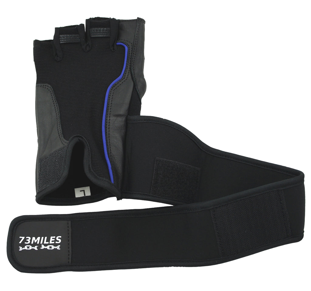Leder Kraftsport Handschuhe Fitness Sport Bodybuilding Fingerlos S-XXL  G15