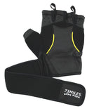Leder Kraftsport Handschuhe Fitness Sport Bodybuilding Fingerlos S-XXL  G17