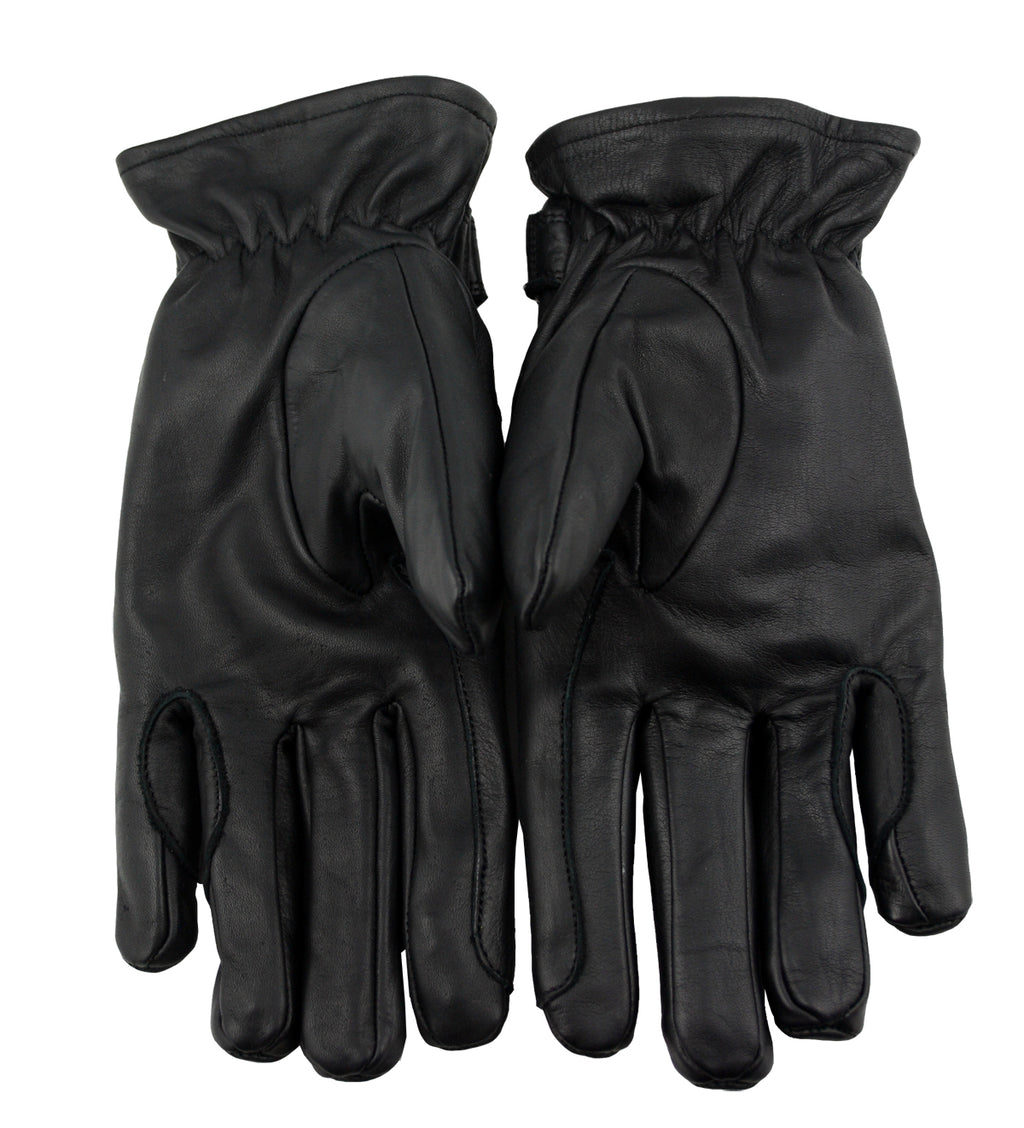 Leder Western Biker Reithandschuhe Schwarz S - 2XL