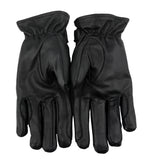 Leder Western Biker Reithandschuhe Schwarz S - 2XL