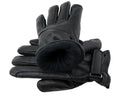 Leder  Western Biker Reithandschuhe gefüttert Schwarz S-2XL