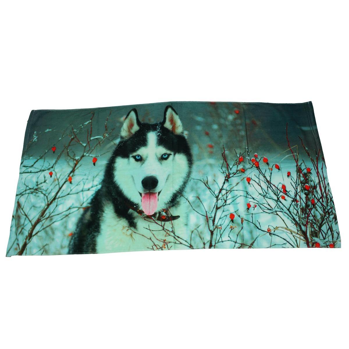 Handtuch Badetuch Husky 80 x 40 cm 100% Baumwolle