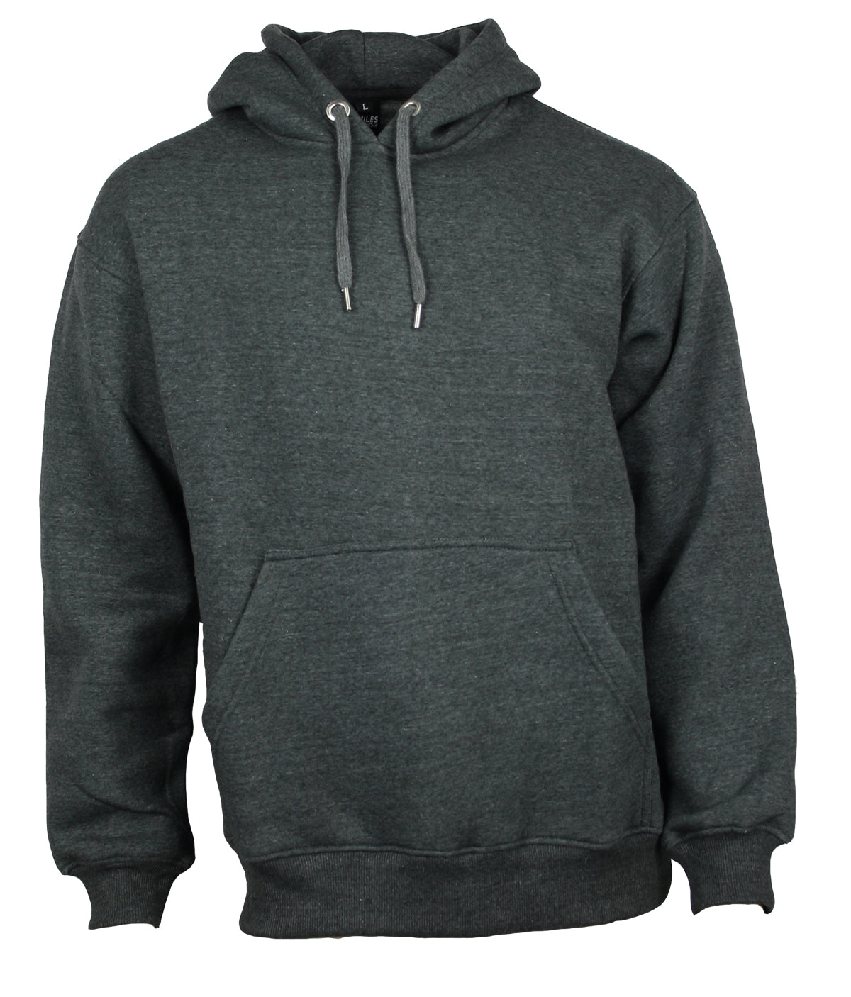 Hoodie Kapuzenpullover Baumwolle grau Größen S bis 4XL