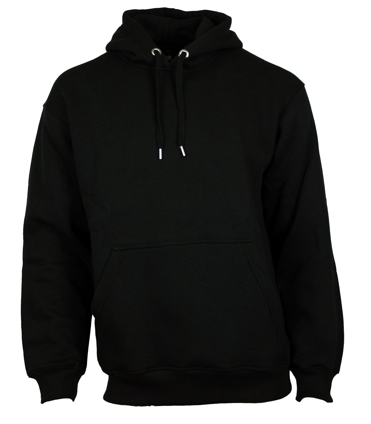 Hoodie Kapuzenpullover Baumwolle schwarz Größen S bis 4XL