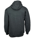 Hoodie Kapuzenpullover Baumwolle grau Größen S bis 4XL