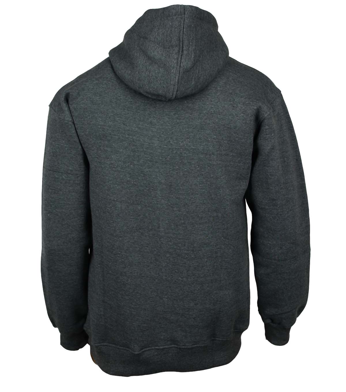 Hoodie Kapuzenpullover Baumwolle grau Größen S bis 4XL