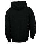 Hoodie Kapuzenpullover Baumwolle schwarz Größen S bis 4XL