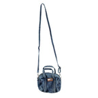 Kleine Damen Jeans Handtasche Denim Schultertasche Crossbody Tasche Blau JT11