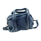 Kleine Damen Jeans Handtasche Denim Schultertasche Crossbody Tasche Blau JT11