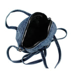 Kleine Damen Jeans Handtasche Denim Schultertasche Crossbody Tasche Blau JT11