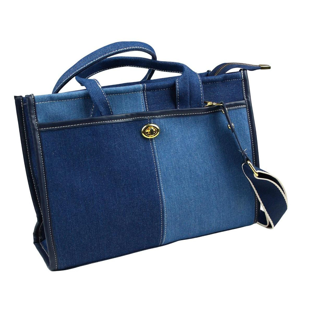 Denim Damen Jeans Tasche Schultertasche Crossbody Umhängetasche blau JT12