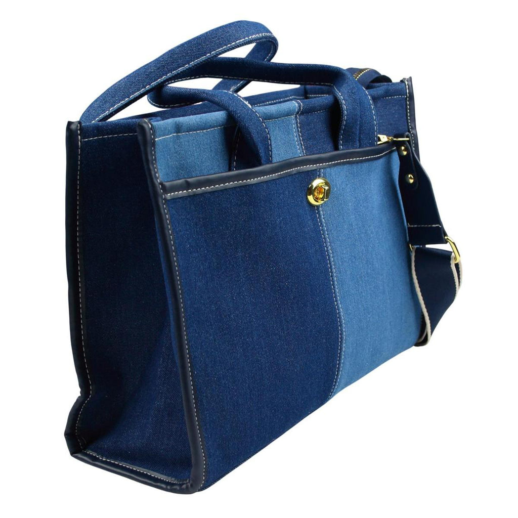 Denim Damen Jeans Tasche Schultertasche Crossbody Umhängetasche blau JT12