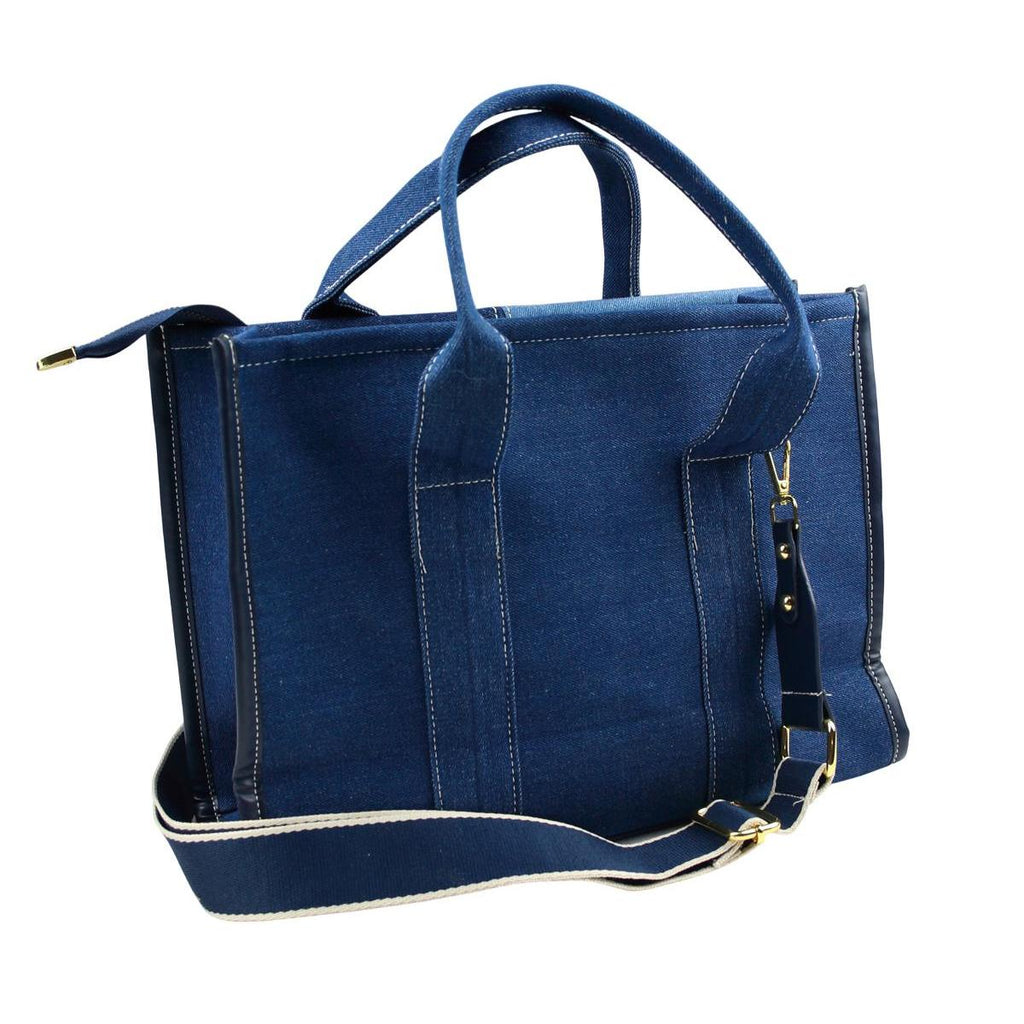 Denim Damen Jeans Tasche Schultertasche Crossbody Umhängetasche blau JT12
