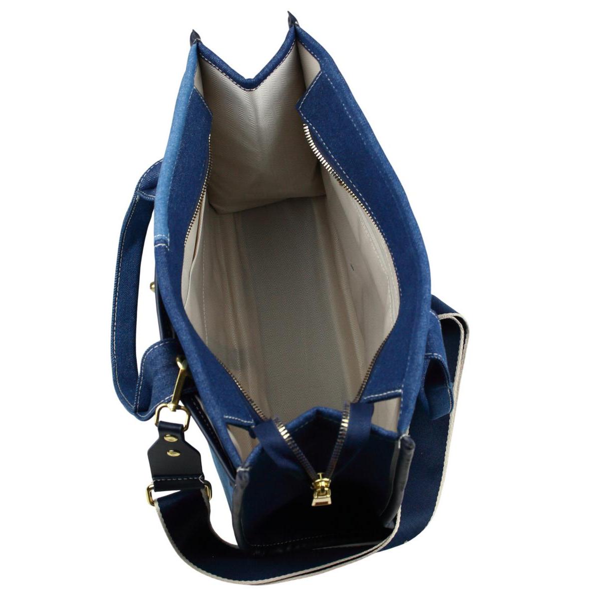 Denim Damen Jeans Tasche Schultertasche Crossbody Umhängetasche blau JT12