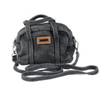 Kleine Damen Jeans Handtasche Denim Schultertasche Crossbody Tasche schwarz JT10