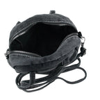 Kleine Damen Jeans Handtasche Denim Schultertasche Crossbody Tasche schwarz JT10