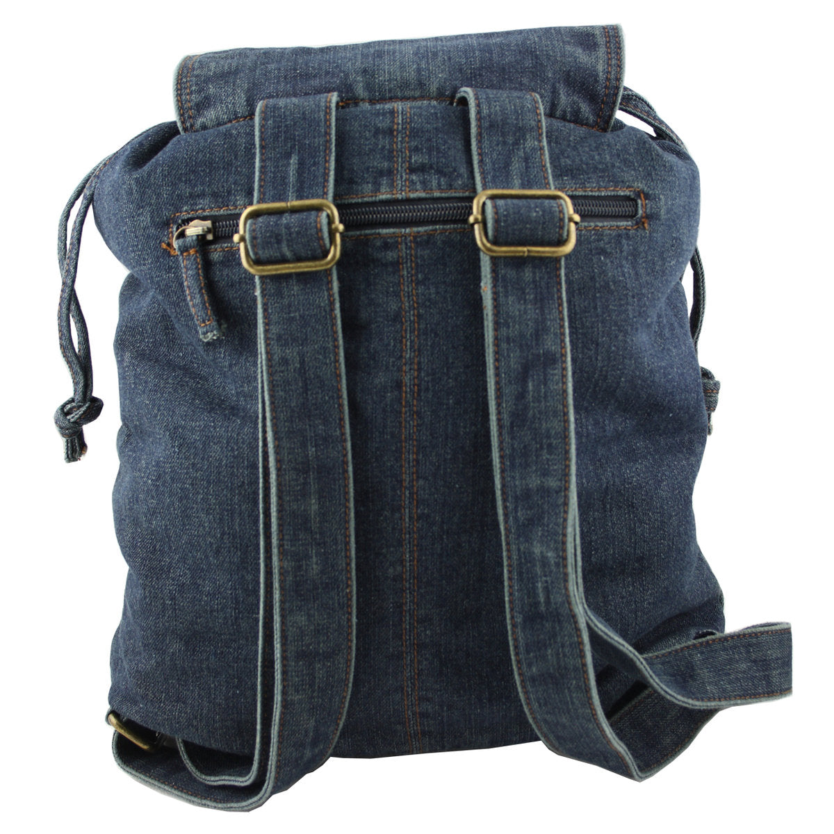 Jeans Rucksack Dunkelblau mit Kristall-Glassteinen – Strass Rucksack S20