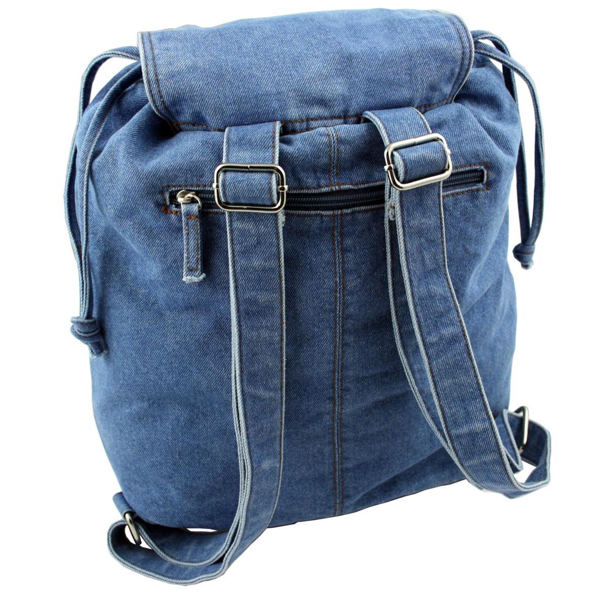 Jeans Rucksack City Blau