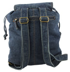 Jeans Rucksack Dunkelblau mit Kristall-Glassteinen – Strass Rucksack S22