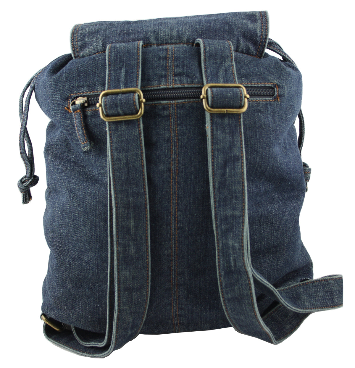 Jeans Rucksack Dunkelblau mit Kristall-Glassteinen – Strass Rucksack S22