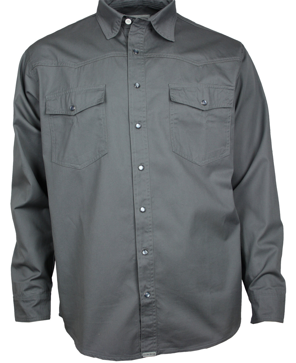 Freizeit Jeans Hemd Herren Baumwolle Grau Druckknöpfe in Hemdfarbe S bis 4XL