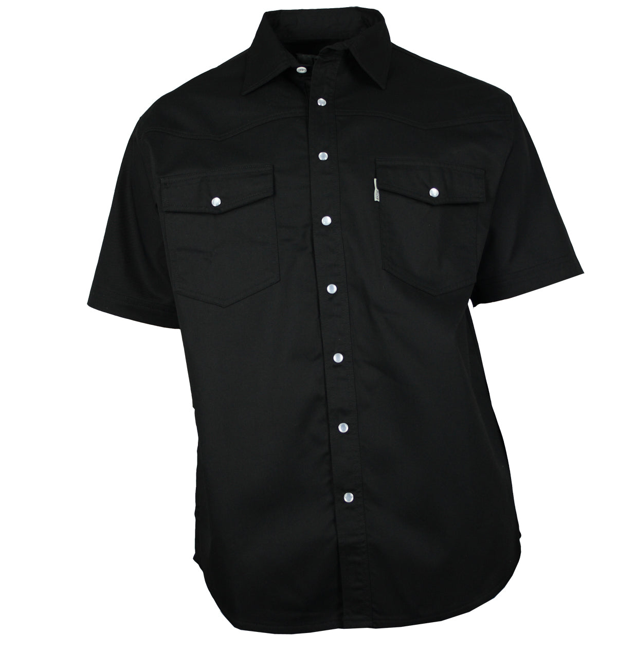 Herren Freizeit Hemd Kurzarm Baumwolle schwarz  Größe S - 4XL