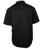 Herren Freizeit Hemd Kurzarm Baumwolle schwarz  Größe S - 4XL