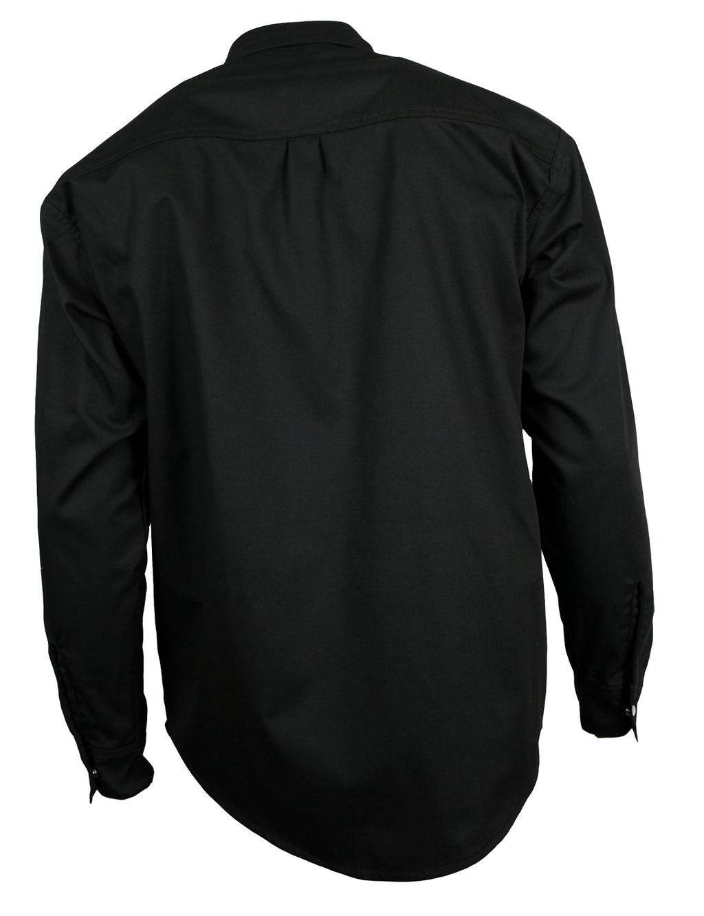 Freizeit Hemd Herren Baumwolle schwarz Druckknöpfe S-4XL