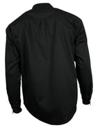 Freizeit Hemd Herren Baumwolle schwarz Druckknöpfe S-4XL
