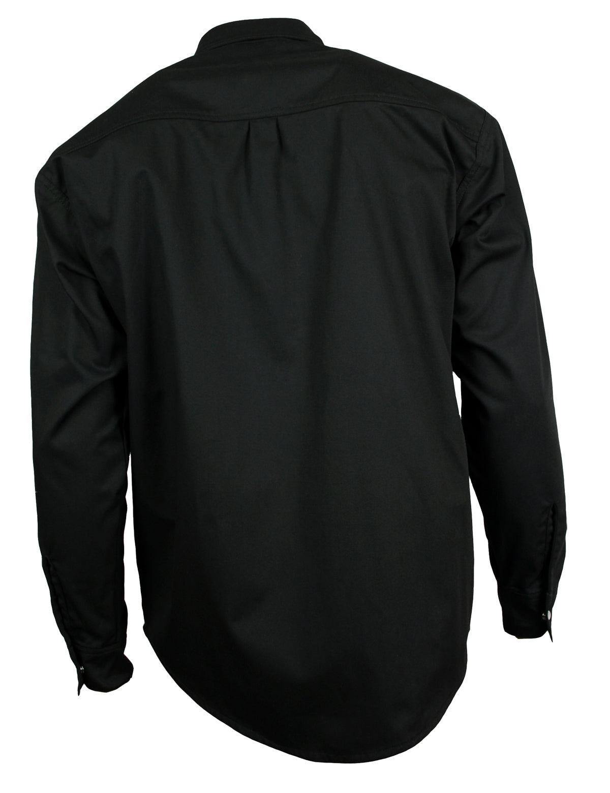 Freizeit Hemd Herren Baumwolle schwarz Druckknöpfe S-4XL