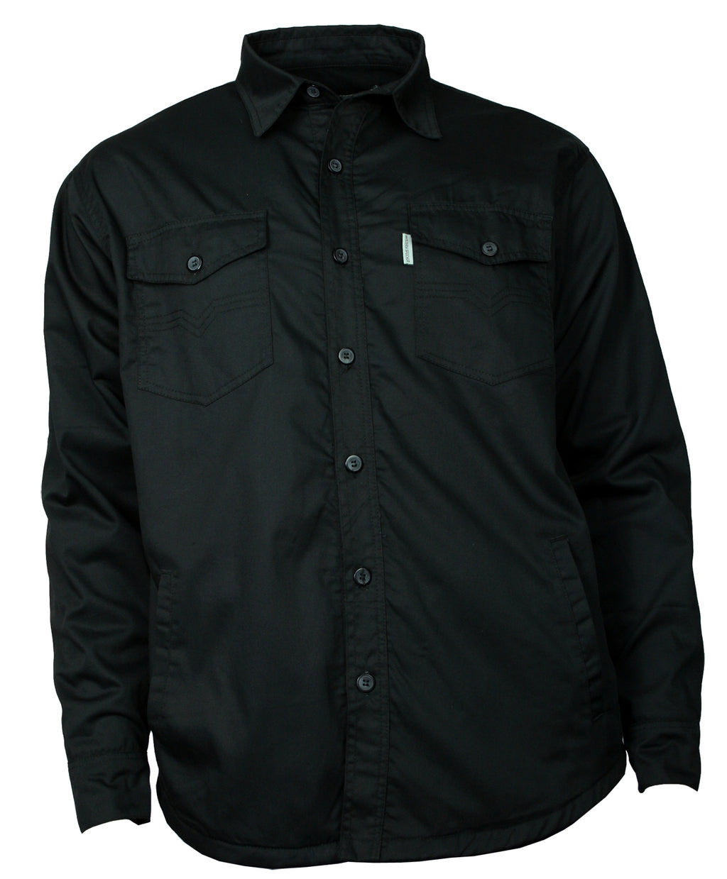 Freizeit Arbeits Hemd gefüttert Herren Jacke Fleece schwarz S-4XL