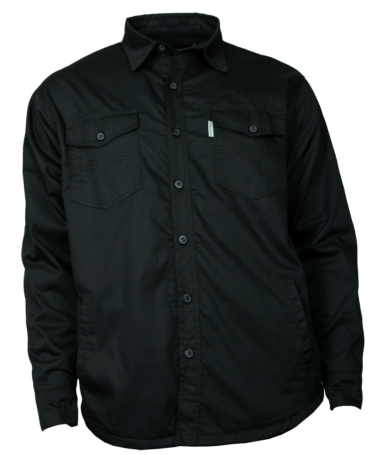 Freizeit Arbeits Hemd gefüttert Herren Jacke Fleece schwarz S-4XL