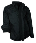 Freizeit Arbeits Hemd gefüttert Herren Jacke Fleece schwarz S-4XL