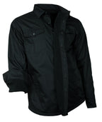 Freizeit Arbeits Hemd gefüttert Herren Jacke Fleece schwarz S-4XL
