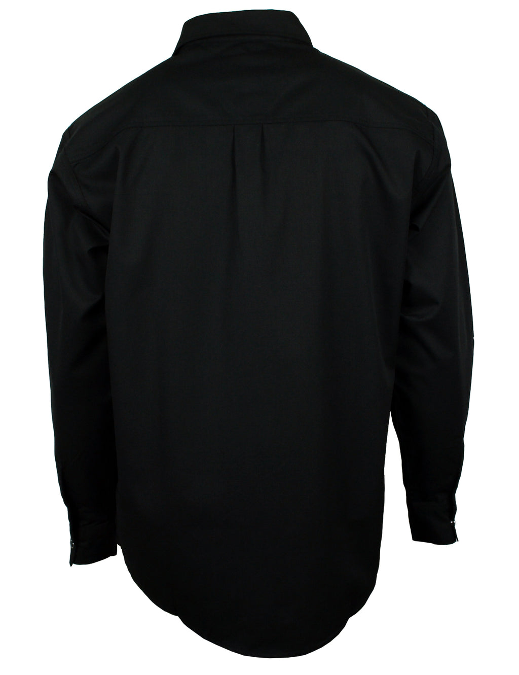 Freizeit Hemd Herren Baumwolle schwarz Druckknöpfe in Hemdfarbe S-5XL