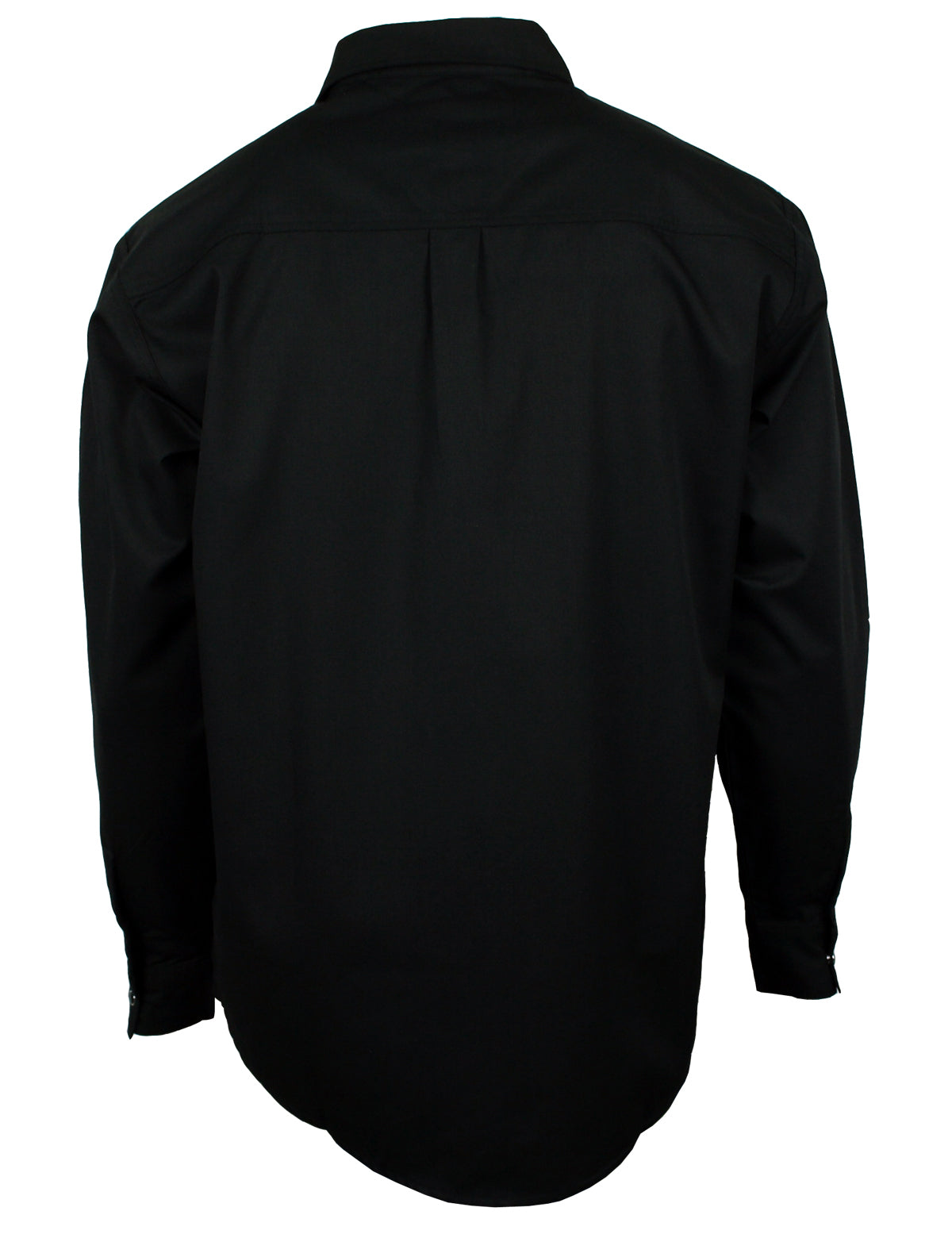 Freizeit Hemd Herren Baumwolle schwarz Druckknöpfe in Hemdfarbe S-5XL