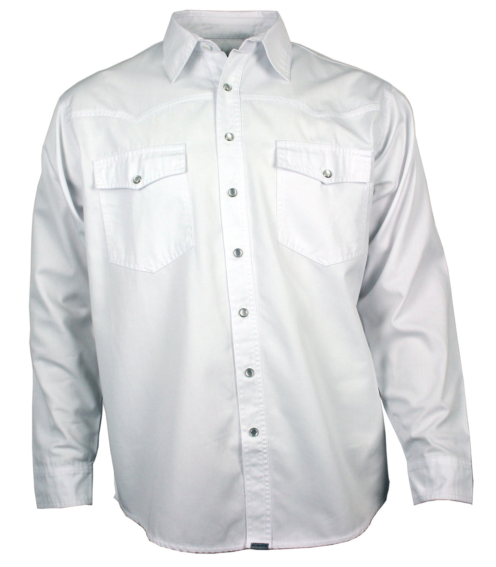 Freizeit Jeans Hemd Herren Baumwolle weiß Druckknöpfe S-5XL