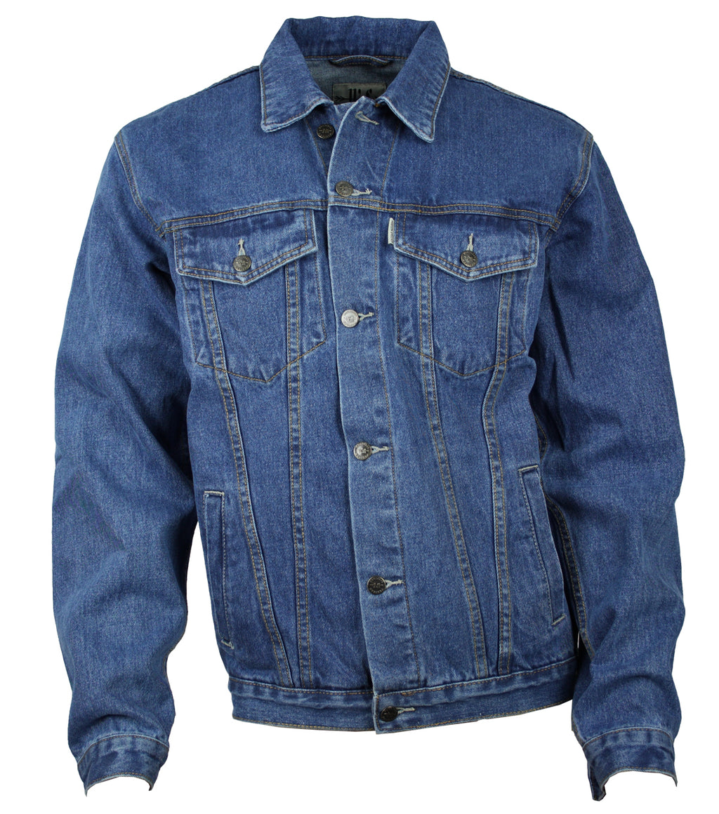 Jeansjacke Denim Herren Jacke Baumwolle blau S bis 4XL
