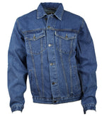 Jeansjacke Denim Herren Jacke Baumwolle blau S bis 4XL