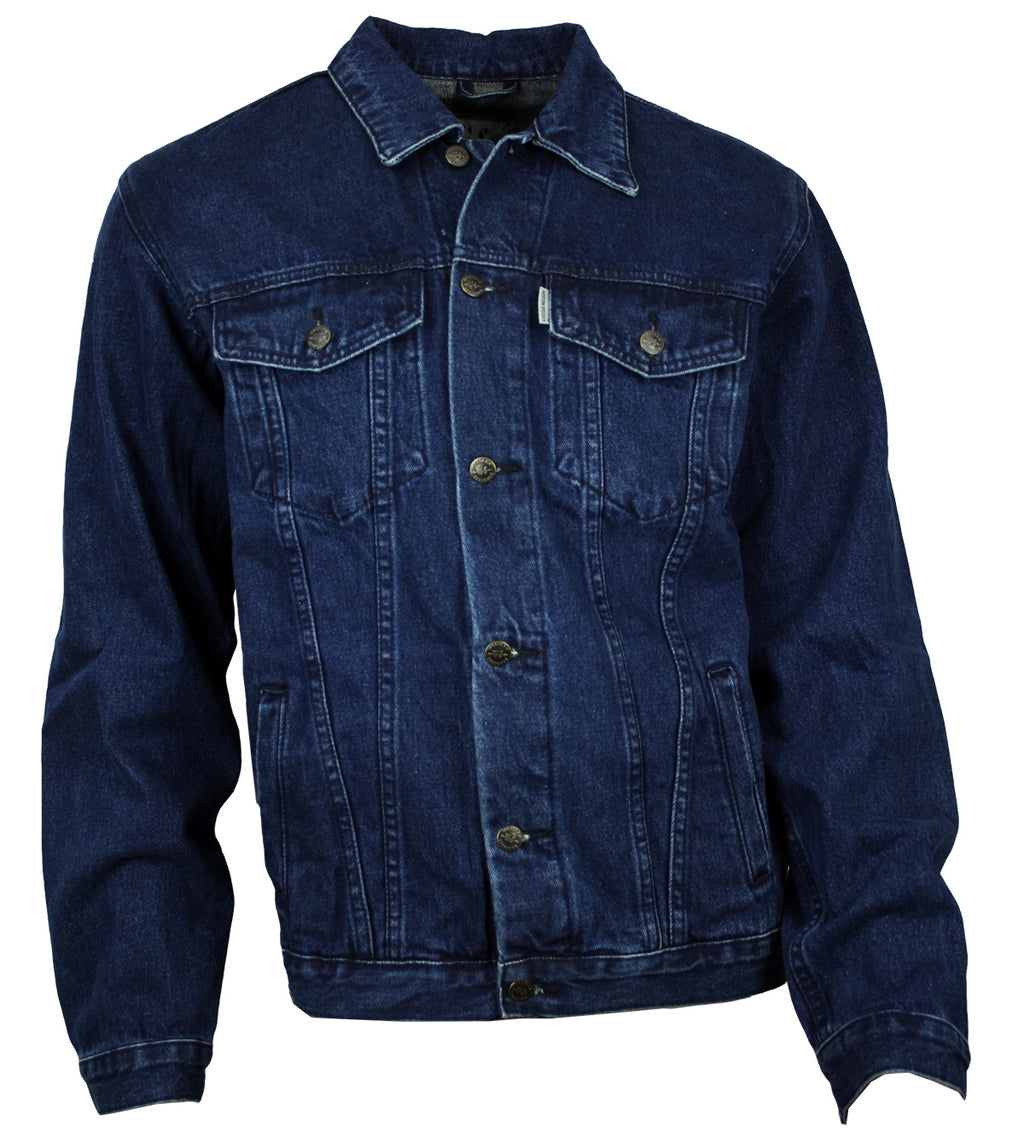 Jeansjacke Denim Herren Jacke Baumwolle dunkelblau S bis 4XL