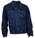 Jeansjacke Denim Herren Jacke Baumwolle dunkelblau S bis 4XL