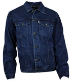 Jeansjacke Denim Herren Jacke Baumwolle dunkelblau S bis 4XL