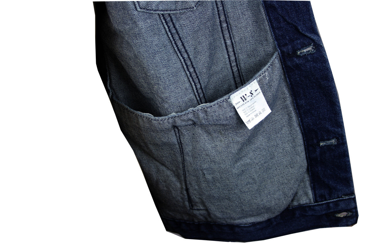 Jeansjacke Denim Herren Jacke Baumwolle dunkelblau S bis 4XL