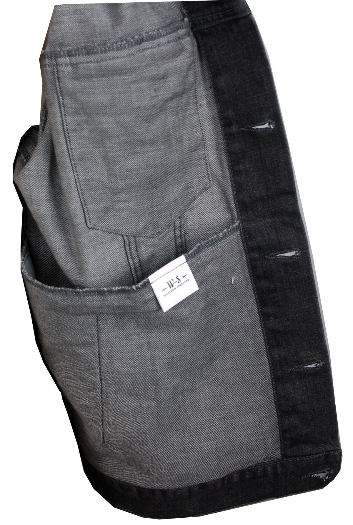 Jeansjacke Denim Herren Jacke Baumwolle Grau S-4XL