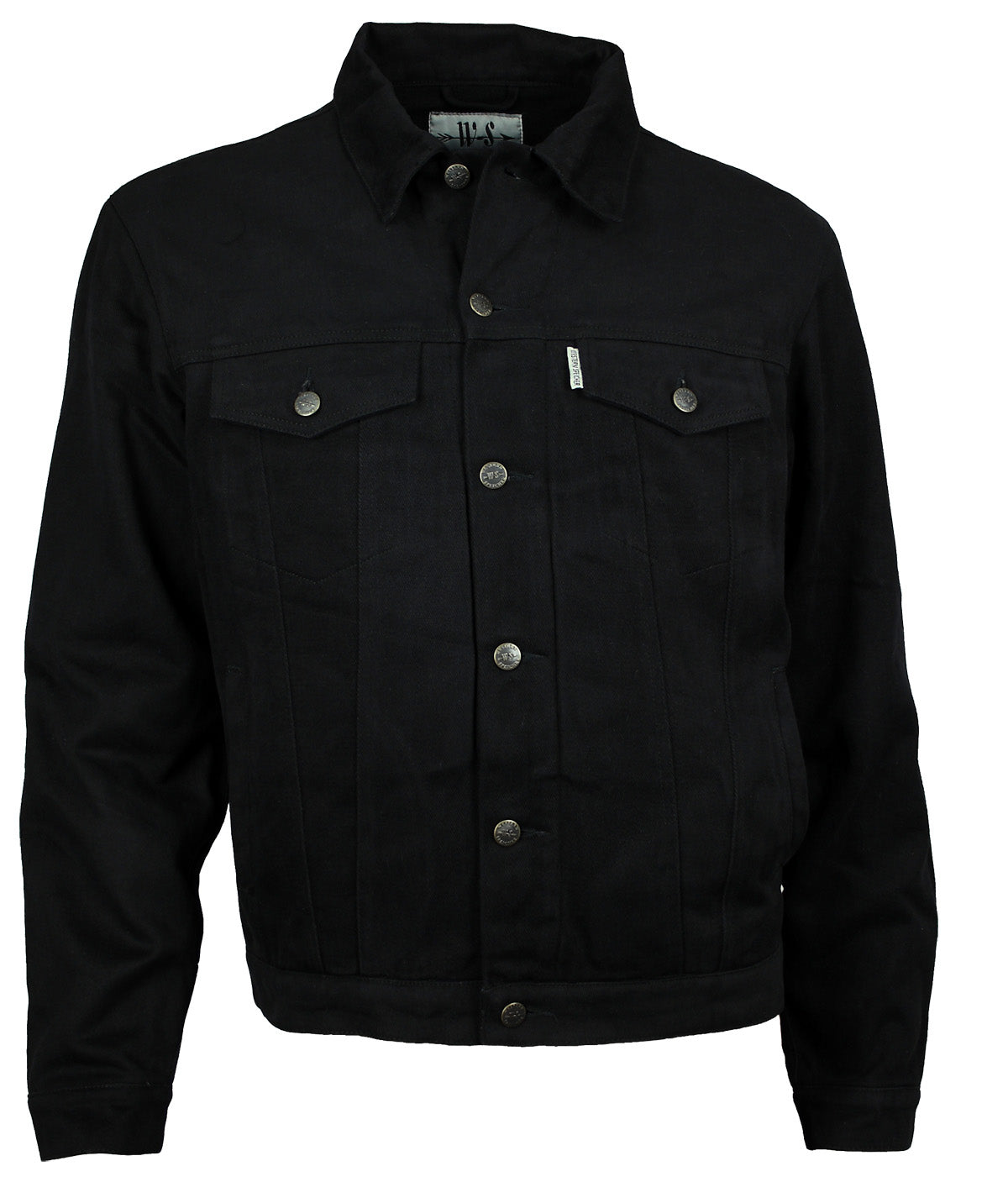 Winter Jeansjacke Denim Herren Jacke Fleece gefüttert schwarz S - 4XL