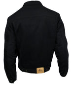 Winter Jeansjacke Denim Herren Jacke Fleece gefüttert schwarz S - 4XL