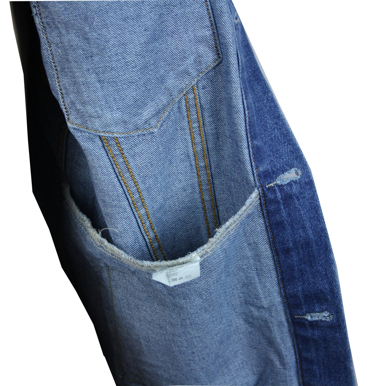 Jeansweste Basic Fransen Herren Denim Biker Weste Kutte blau S -L