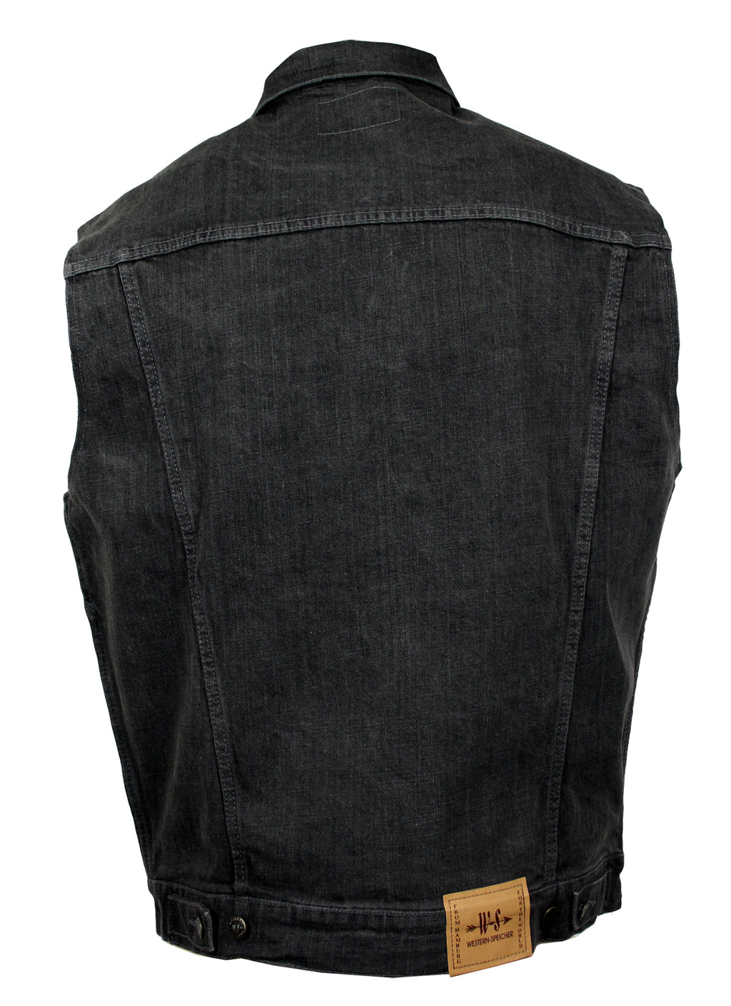 Jeansweste Herren Denim Biker Weste Kutte grau S - 4XL